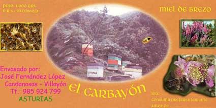Etiqueta "EL CARBAYÓN"
