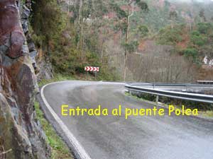 Entrada difcil al puente Polea